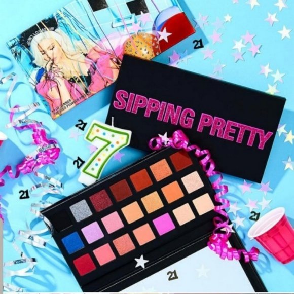 Kylie Cosmetics Sipping Pretty Eyeshadow Palette 21st Birthday Limited Edition - Picture 2 of 5